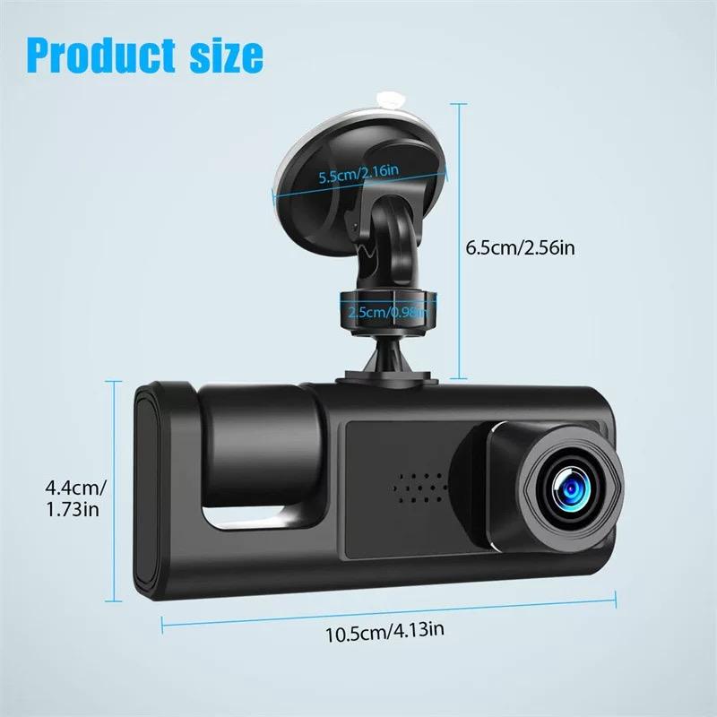 Black Box Traffic Recorder 2 Channel Car Dash Cam | Full HD 1080P Front & Rear DVR