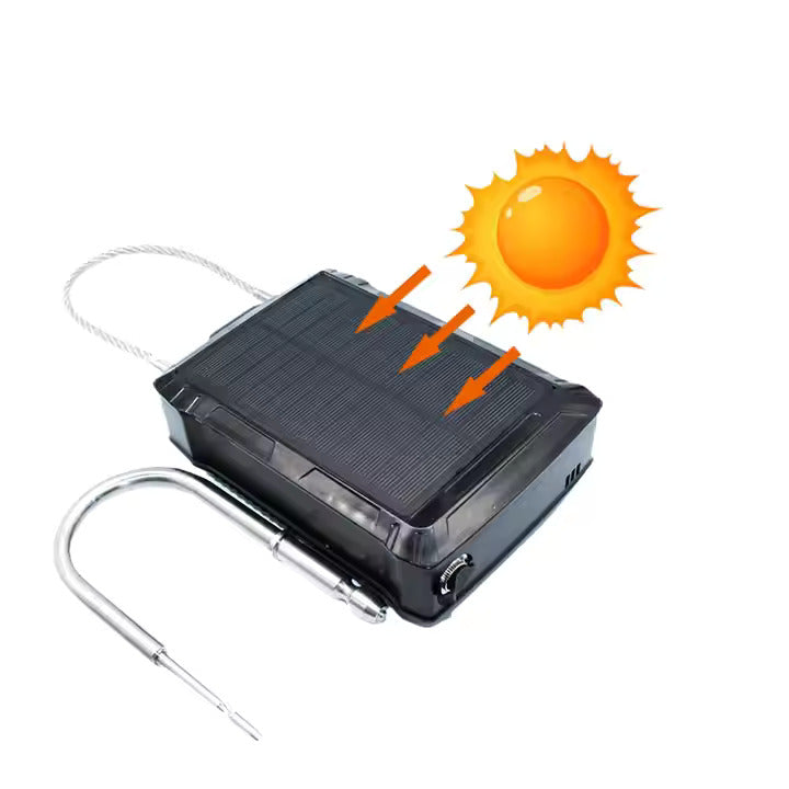 Advanced Solar-Powered GPS E-lock for Container Security